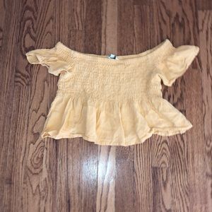 Cute off the shoulder crop top